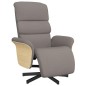 vidaXL Relaxsessel mit Fußteil Taupe Stoff vidaXL Relaxsessel mit Fußteil Taupe Stoff