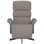 vidaXL Relaxsessel mit Fußteil Taupe Stoff vidaXL Relaxsessel mit Fußteil Taupe Stoff