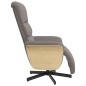 vidaXL Relaxsessel mit Fußteil Taupe Stoff vidaXL Relaxsessel mit Fußteil Taupe Stoff