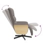 vidaXL Relaxsessel mit Fußteil Taupe Stoff vidaXL Relaxsessel mit Fußteil Taupe Stoff