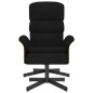 vidaXL Relaxsessel mit Fußhocker Schwarz Stoff vidaXL Relaxsessel mit Fußhocker Schwarz Stoff