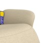 vidaXL Massagesessel mit Fußteil Creme Stoff vidaXL Massagesessel mit Fußteil Creme Stoff