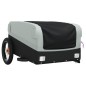 vidaXL Fahrradanhänger Schwarz und Grau 30 kg Eisen vidaXL Fahrradanhänger Schwarz und Grau 30 kg Eisen