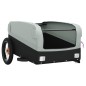 vidaXL Fahrradanhänger Schwarz und Grau 30 kg Eisen vidaXL Fahrradanhänger Schwarz und Grau 30 kg Eisen