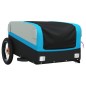 vidaXL Fahrradanhänger Schwarz und Blau 30 kg Eisen vidaXL Fahrradanhänger Schwarz und Blau 30 kg Eisen