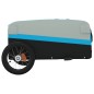 vidaXL Fahrradanhänger Schwarz und Blau 30 kg Eisen vidaXL Fahrradanhänger Schwarz und Blau 30 kg Eisen