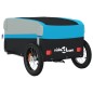 vidaXL Fahrradanhänger Schwarz und Blau 30 kg Eisen vidaXL Fahrradanhänger Schwarz und Blau 30 kg Eisen