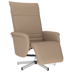 vidaXL Relaxsessel mit Fußteil Cappuccino-Braun Kunstleder