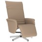 vidaXL Relaxsessel mit Fußteil Cappuccino-Braun Kunstleder vidaXL Relaxsessel mit Fußteil Cappuccino-Braun Kunstleder