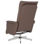 vidaXL Massagesessel mit Fußteil Braun Kunstleder vidaXL Massagesessel mit Fußteil Braun Kunstleder