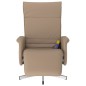 vidaXL Massagesessel mit Fußteil Cappuccino-Braun Kunstleder vidaXL Massagesessel mit Fußteil Cappuccino-Braun Kunstleder