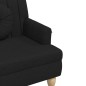 vidaXL Sitzbank mit Kissen Schwarz 113x64,5x75,5 cm Stoff vidaXL Sitzbank mit Kissen Schwarz 113x64,5x75,5 cm Stoff