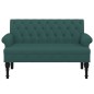 vidaXL Sitzbank mit Rückenlehne Dunkelgrün 120x62x75,5 cm Stoff vidaXL Sitzbank mit Rückenlehne Dunkelgrün 120x62x75,5 cm Stoff