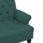 vidaXL Sitzbank mit Rückenlehne Dunkelgrün 120x62x75,5 cm Stoff vidaXL Sitzbank mit Rückenlehne Dunkelgrün 120x62x75,5 cm Stoff
