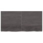 Waschtischplatte Dunkelgrau 120x60x4 cm Massivholz Behandelt Waschtischplatte Dunkelgrau 120x60x4 cm Massivholz Behandelt