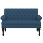 vidaXL Sitzbank mit Rückenlehne Blau 120x62x75,5 cm Stoff vidaXL Sitzbank mit Rückenlehne Blau 120x62x75,5 cm Stoff