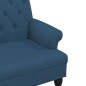 vidaXL Sitzbank mit Rückenlehne Blau 120x62x75,5 cm Stoff vidaXL Sitzbank mit Rückenlehne Blau 120x62x75,5 cm Stoff