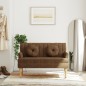 vidaXL Sitzbank mit Kissen Braun 113x64,5x75,5 cm Wildleder-Optik vidaXL Sitzbank mit Kissen Braun 113x64,5x75,5 cm Wildleder-Optik