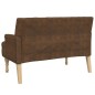 vidaXL Sitzbank mit Kissen Braun 113x64,5x75,5 cm Wildleder-Optik vidaXL Sitzbank mit Kissen Braun 113x64,5x75,5 cm Wildleder-Optik