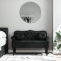 vidaXL Sitzbank mit Kissen Schwarz 120,5x65x75 cm Samt vidaXL Sitzbank mit Kissen Schwarz 120,5x65x75 cm Samt