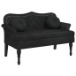 vidaXL Sitzbank mit Kissen Schwarz 120,5x65x75 cm Samt vidaXL Sitzbank mit Kissen Schwarz 120,5x65x75 cm Samt