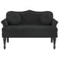 vidaXL Sitzbank mit Kissen Schwarz 120,5x65x75 cm Samt vidaXL Sitzbank mit Kissen Schwarz 120,5x65x75 cm Samt