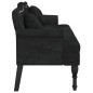 vidaXL Sitzbank mit Kissen Schwarz 120,5x65x75 cm Samt vidaXL Sitzbank mit Kissen Schwarz 120,5x65x75 cm Samt