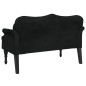 vidaXL Sitzbank mit Kissen Schwarz 120,5x65x75 cm Samt vidaXL Sitzbank mit Kissen Schwarz 120,5x65x75 cm Samt