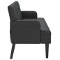 vidaXL Sitzbank mit Rückenlehne Schwarz 112x65,5x75 cm Kunstleder vidaXL Sitzbank mit Rückenlehne Schwarz 112x65,5x75 cm Kunstleder