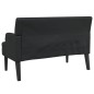 vidaXL Sitzbank mit Rückenlehne Schwarz 112x65,5x75 cm Kunstleder vidaXL Sitzbank mit Rückenlehne Schwarz 112x65,5x75 cm Kunstleder