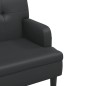 vidaXL Sitzbank mit Rückenlehne Schwarz 112x65,5x75 cm Kunstleder vidaXL Sitzbank mit Rückenlehne Schwarz 112x65,5x75 cm Kunstleder