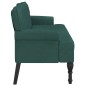 vidaXL Sitzbank mit Rückenlehne Dunkelgrün 119,5x64,5x75 cm Samt vidaXL Sitzbank mit Rückenlehne Dunkelgrün 119,5x64,5x75 cm Samt