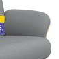 vidaXL Massagesessel mit Fußhocker Hellgrau Stoff vidaXL Massagesessel mit Fußhocker Hellgrau Stoff