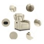 vidaXL Relaxsessel Creme Kunstleder vidaXL Relaxsessel Creme Kunstleder