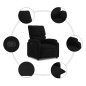 vidaXL Relaxsessel Schwarz Stoff vidaXL Relaxsessel Schwarz Stoff