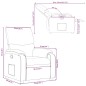 vidaXL Relaxsessel Schwarz Stoff vidaXL Relaxsessel Schwarz Stoff