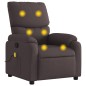 vidaXL Massagesessel Dunkelbraun Stoff vidaXL Massagesessel Dunkelbraun Stoff