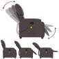 vidaXL Massagesessel Dunkelbraun Stoff vidaXL Massagesessel Dunkelbraun Stoff