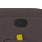 vidaXL Massagesessel Dunkelbraun Stoff vidaXL Massagesessel Dunkelbraun Stoff