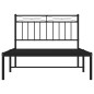 vidaXL Bettgestell mit Kopfteil Metall Schwarz 107x203 cm vidaXL Bettgestell mit Kopfteil Metall Schwarz 107x203 cm
