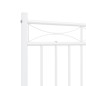 vidaXL Bettgestell mit Kopfteil Metall Weiß 140x190 cm vidaXL Bettgestell mit Kopfteil Metall Weiß 140x190 cm