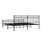 vidaXL Bettgestell mit Kopf- und Fußteil Metall Schwarz 183x213 cm vidaXL Bettgestell mit Kopf- und Fußteil Metall Schwarz 183x213 cm