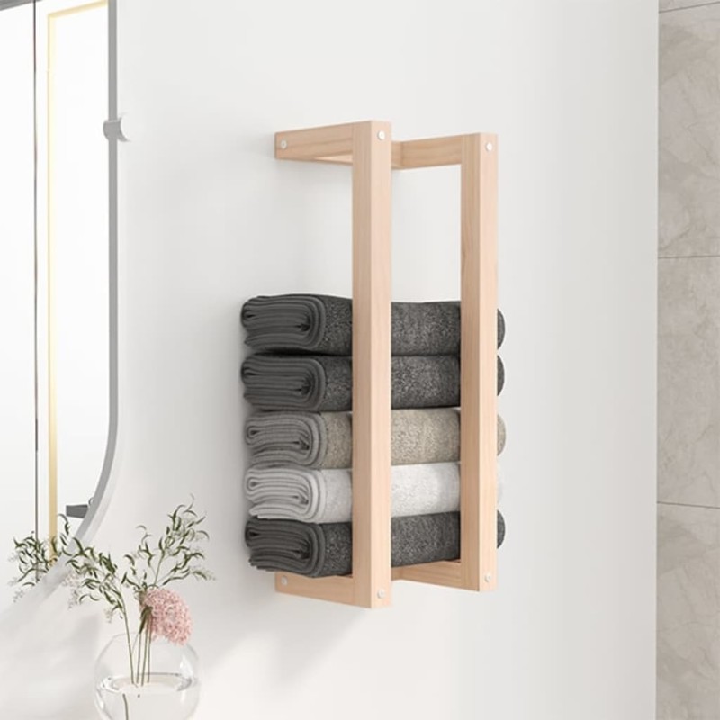 Handtuchhalter 23x18x60 cm Massivholz Kiefer Handtuchhalter 23x18x60 cm Massivholz Kiefer