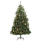 vidaXL Künstlicher Weihnachtsbaum Klappbar 300 LEDs & Kugeln 180 cm vidaXL Künstlicher Weihnachtsbaum Klappbar 300 LEDs & Kugeln 180 cm