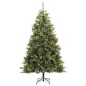 vidaXL Künstlicher Weihnachtsbaum Klappbar 300 LEDs & Kugeln 180 cm vidaXL Künstlicher Weihnachtsbaum Klappbar 300 LEDs & Kugeln 180 cm