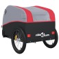 vidaXL Fahrradanhänger Schwarz und Rot 45 kg Eisen vidaXL Fahrradanhänger Schwarz und Rot 45 kg Eisen
