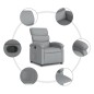 vidaXL Relaxsessel Hellgrau Stoff vidaXL Relaxsessel Hellgrau Stoff
