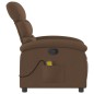 vidaXL Massagesessel Braun Stoff vidaXL Massagesessel Braun Stoff