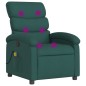 vidaXL Massagesessel Dunkelgrün Stoff vidaXL Massagesessel Dunkelgrün Stoff