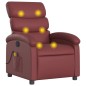 vidaXL Massagesessel Weinrot Kunstleder vidaXL Massagesessel Weinrot Kunstleder